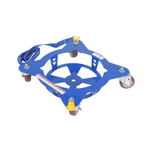 Multi-Pail Dolly With Pull Strap 150 lb Polyurethane Casters